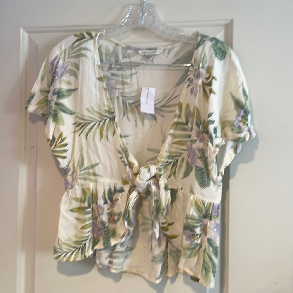 Lightweight floral cardigan